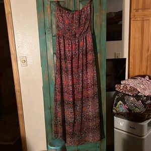 Earthbound trading co strapless dress size large